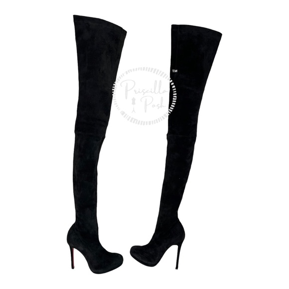 Christian Louboutin
Suede Calfskin Louise XI 120 Thigh High Boots 37.5 - Picture 6 of 16
